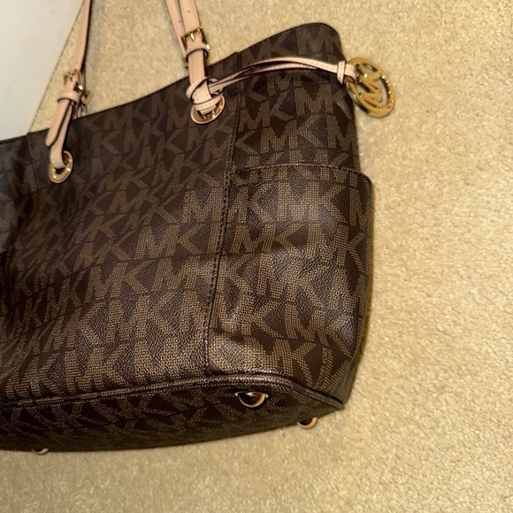 Michael Kors Dark Brown Signature Tote - Picture 9 of 9